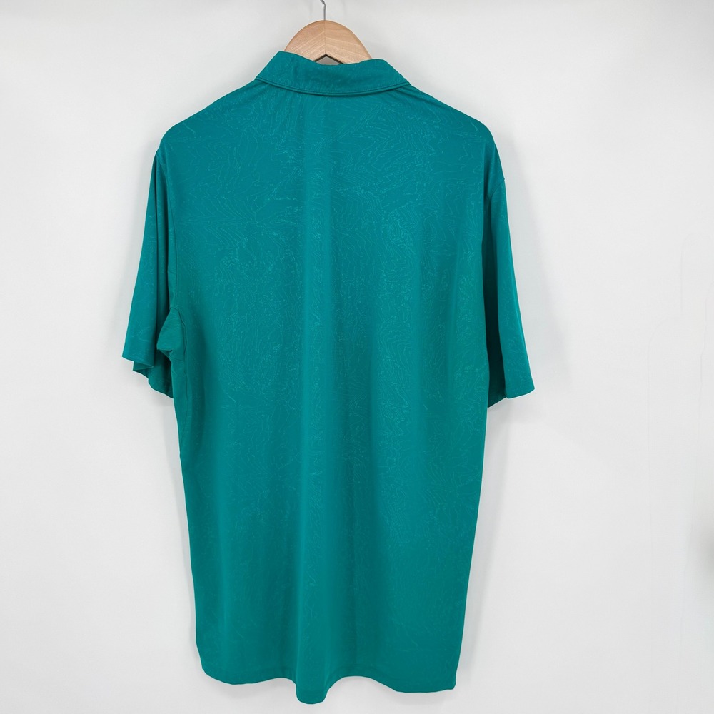 Nike Golf Teal Green Polo Shirt Short Sleeve Dri-Fit Teal Green Men's XL - Picture 4 of 9